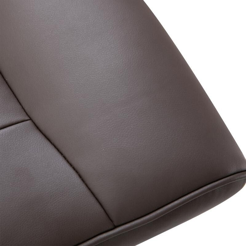 Luxury Recliner Armchair w/ Footstool Swivel Faux Leather Lounge Seat