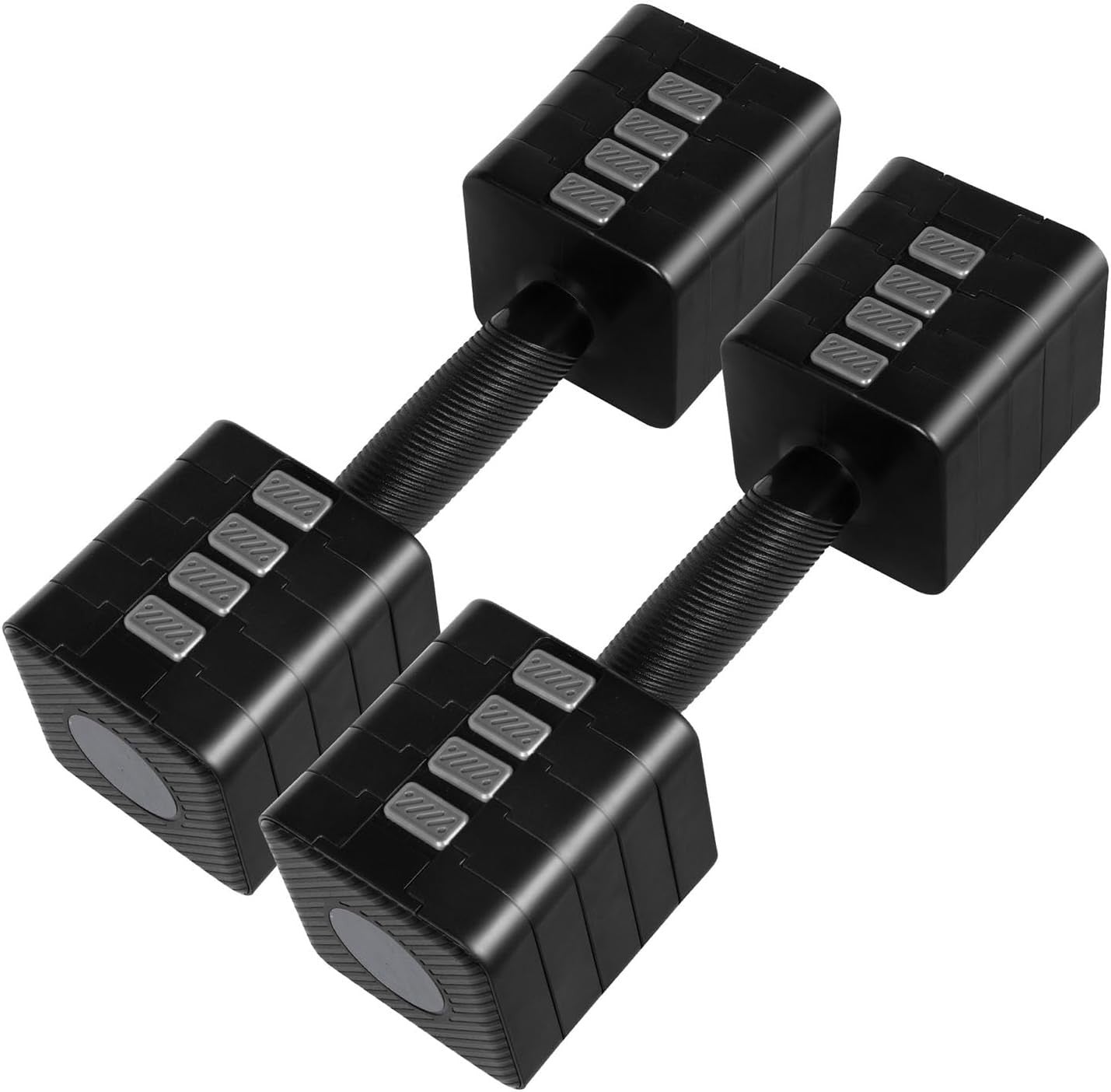 Adjustable Dumbbells Set 2.8–10kg Quick Change Non Slip Home Weights