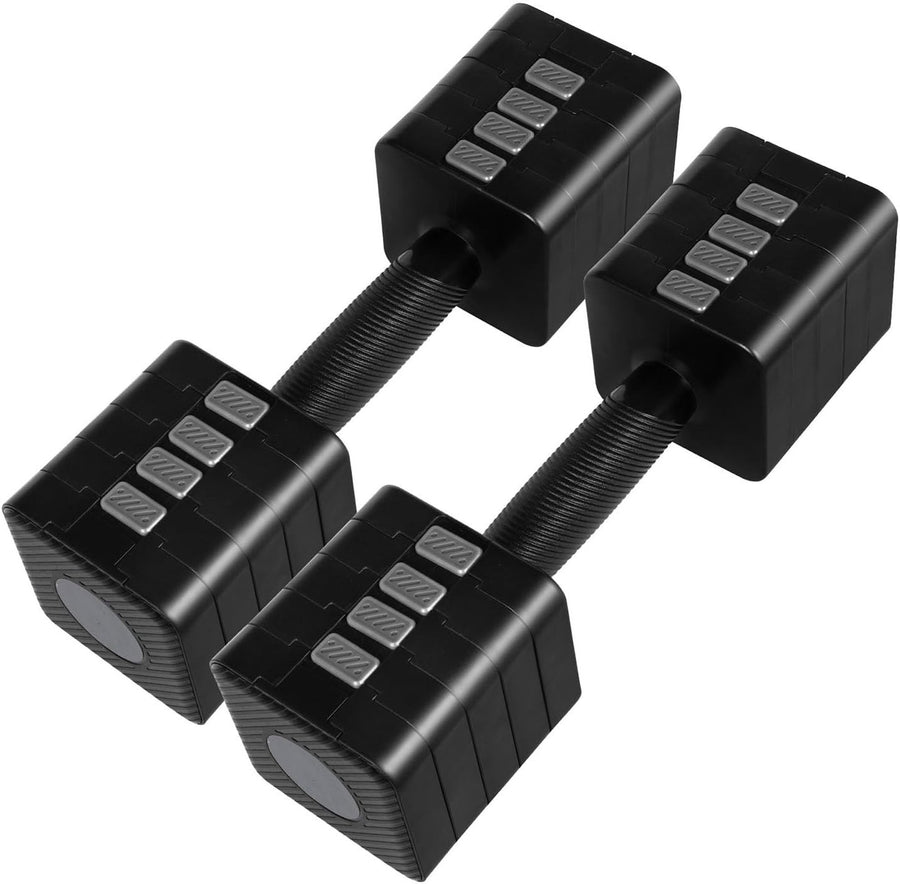 Adjustable Dumbbells Set 2.8–10kg Quick Change Non Slip Home Weights