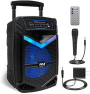 Portable Bluetooth PA Speaker 800W Outdoor Karaoke Machine Mic Included