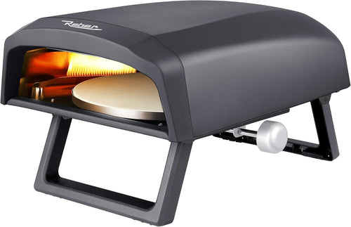 Outdoor Gas Pizza Oven | 12" Rotating Stone Grill 4KW Stainless Steel Portable