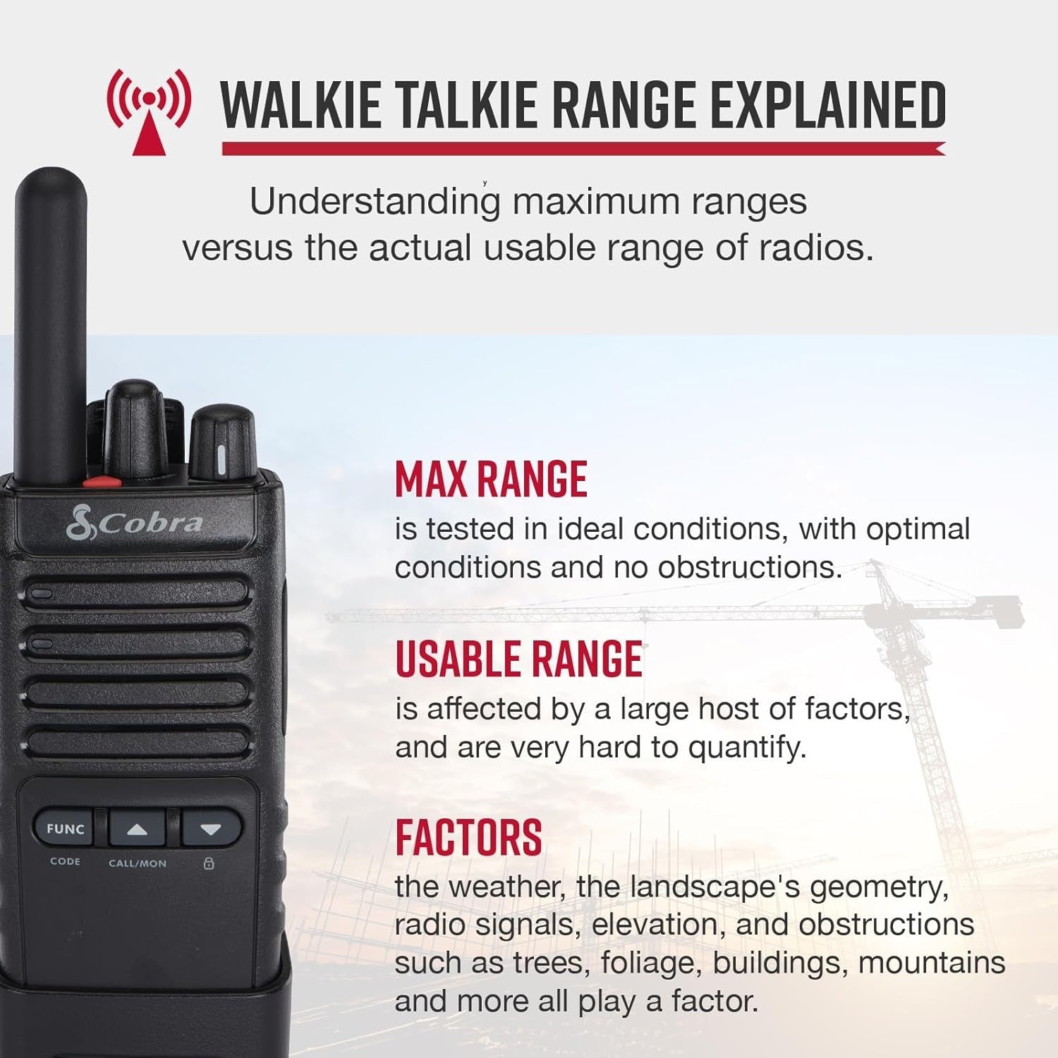 Professional Walkie Talkies 2 Pack PMR446 Rechargeable IP54 2 Way Radios