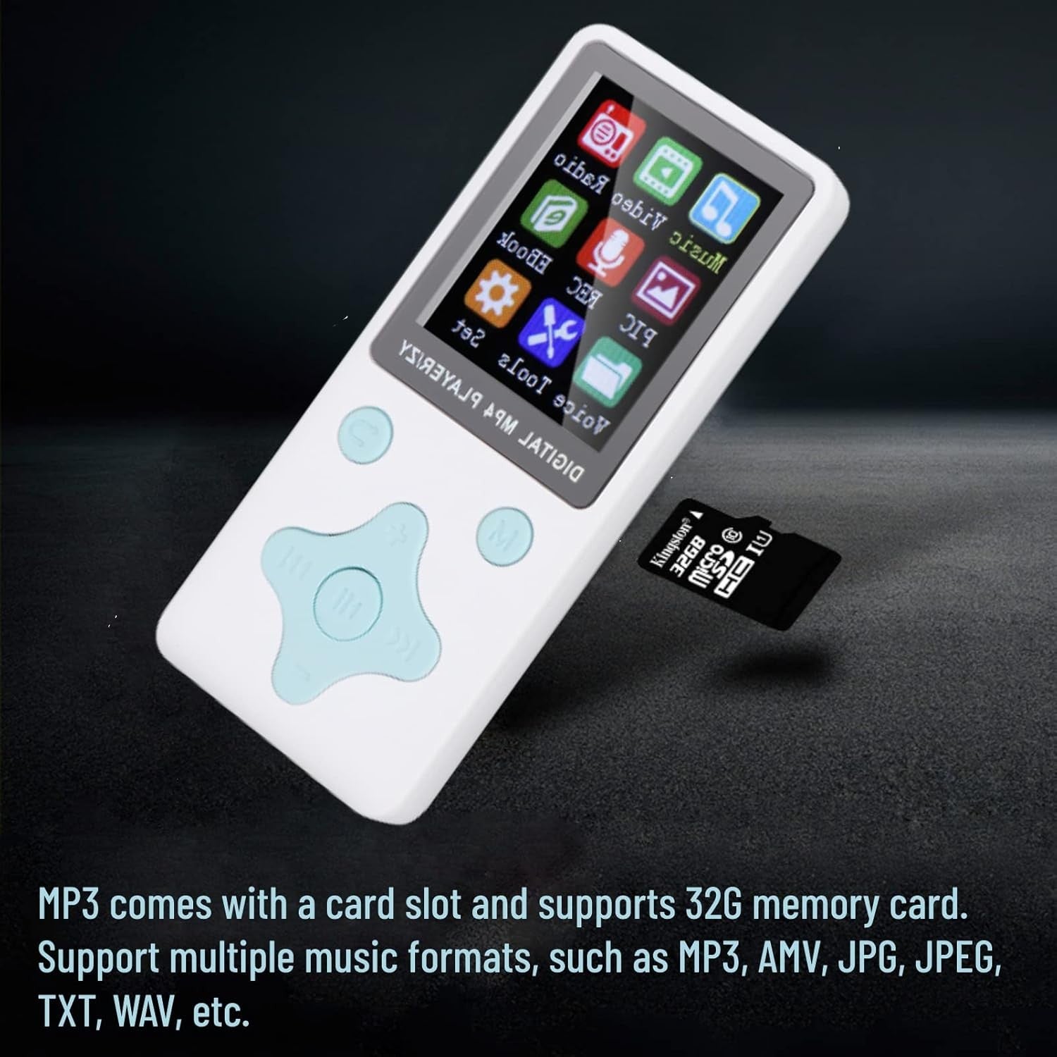 Bluetooth MP3 MP4 Player 32GB HiFi Lossless Portable Music Black