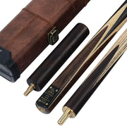57in Rosewood Snooker Cue 18oz 9.5mm Tip 3/4 Joint w Case