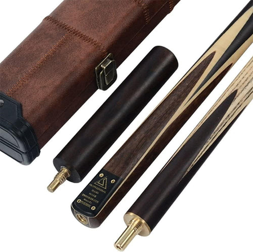 57in Rosewood Snooker Cue 18oz 9.5mm Tip 3/4 Joint w Case