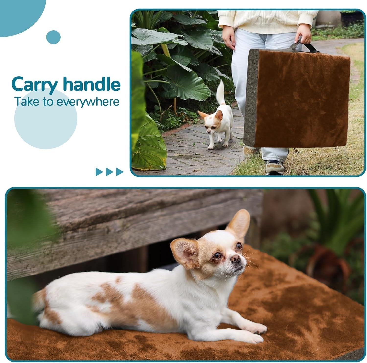 XL Waterproof Orthopedic Dog Bed 120x75x7.5cm Washable Brown