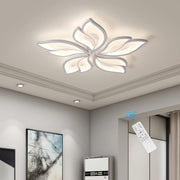 Modern LED Flower Ceiling Light 60W Dimmable Chandelier Remote 4800lm