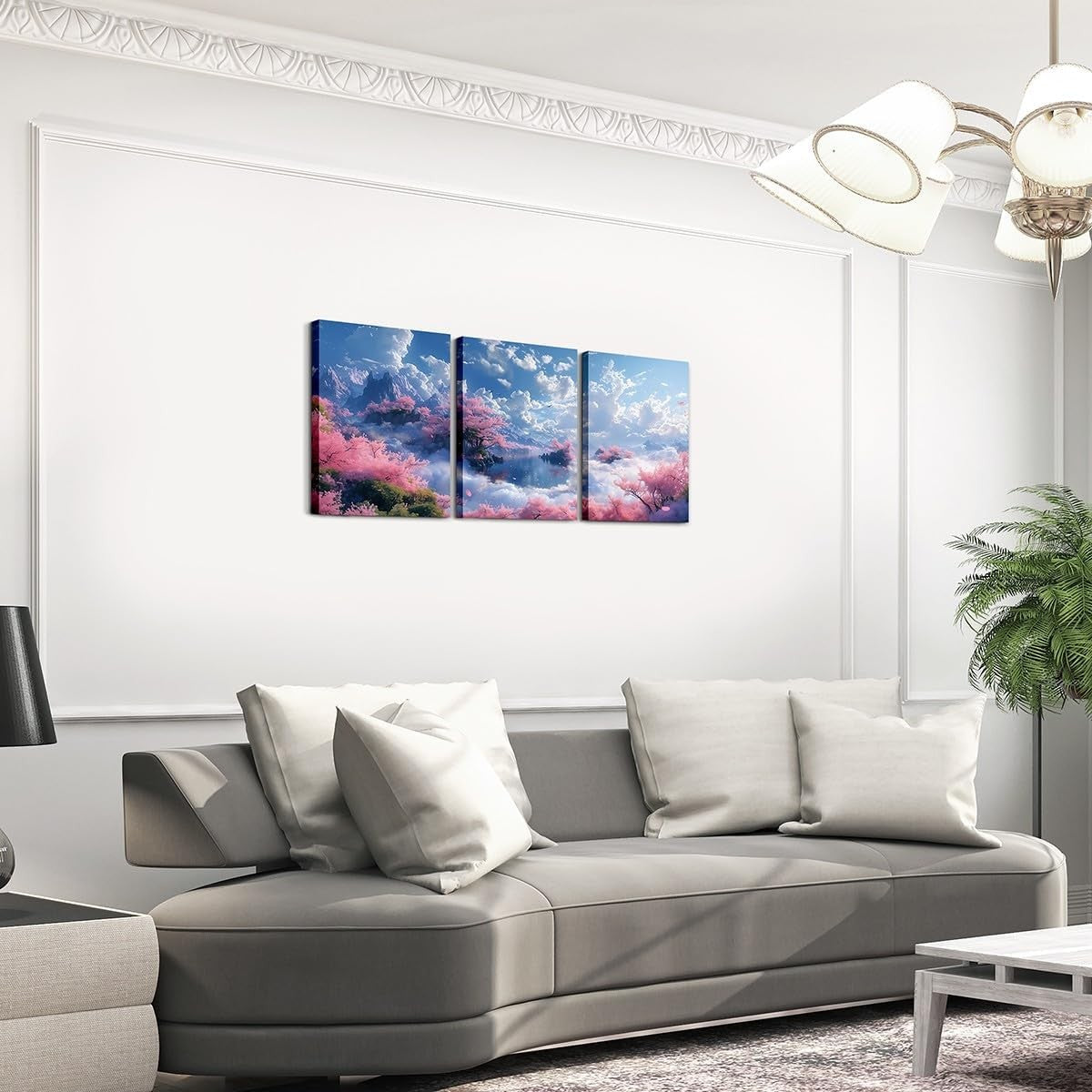 3-Panel Cherry Blossom Wall Art 12"x16" Japanese Framed Prints