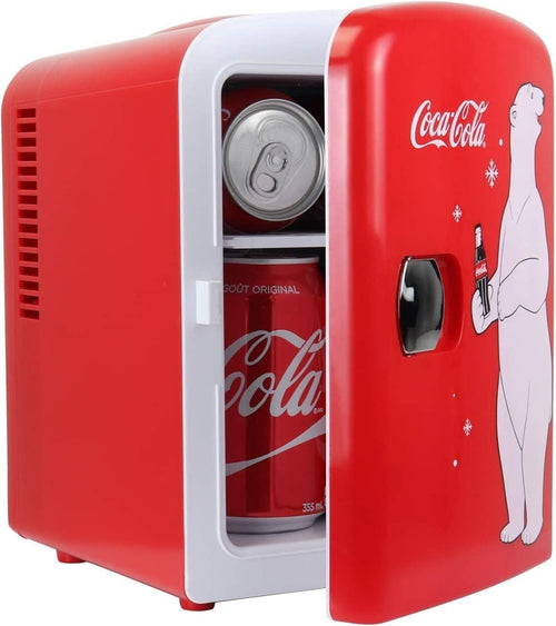 4L Coca-Cola Polar Mini Fridge Portable Cooler Warmer AC/DC Red