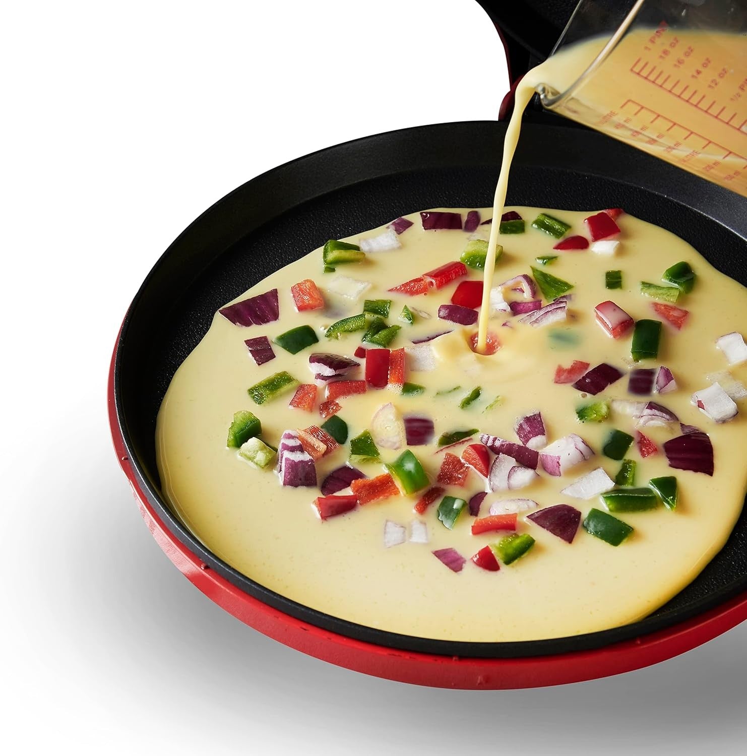 12" Electric Pizza Maker 1400W | Non-Stick Plates | Crepe Pancake Omelette Oven