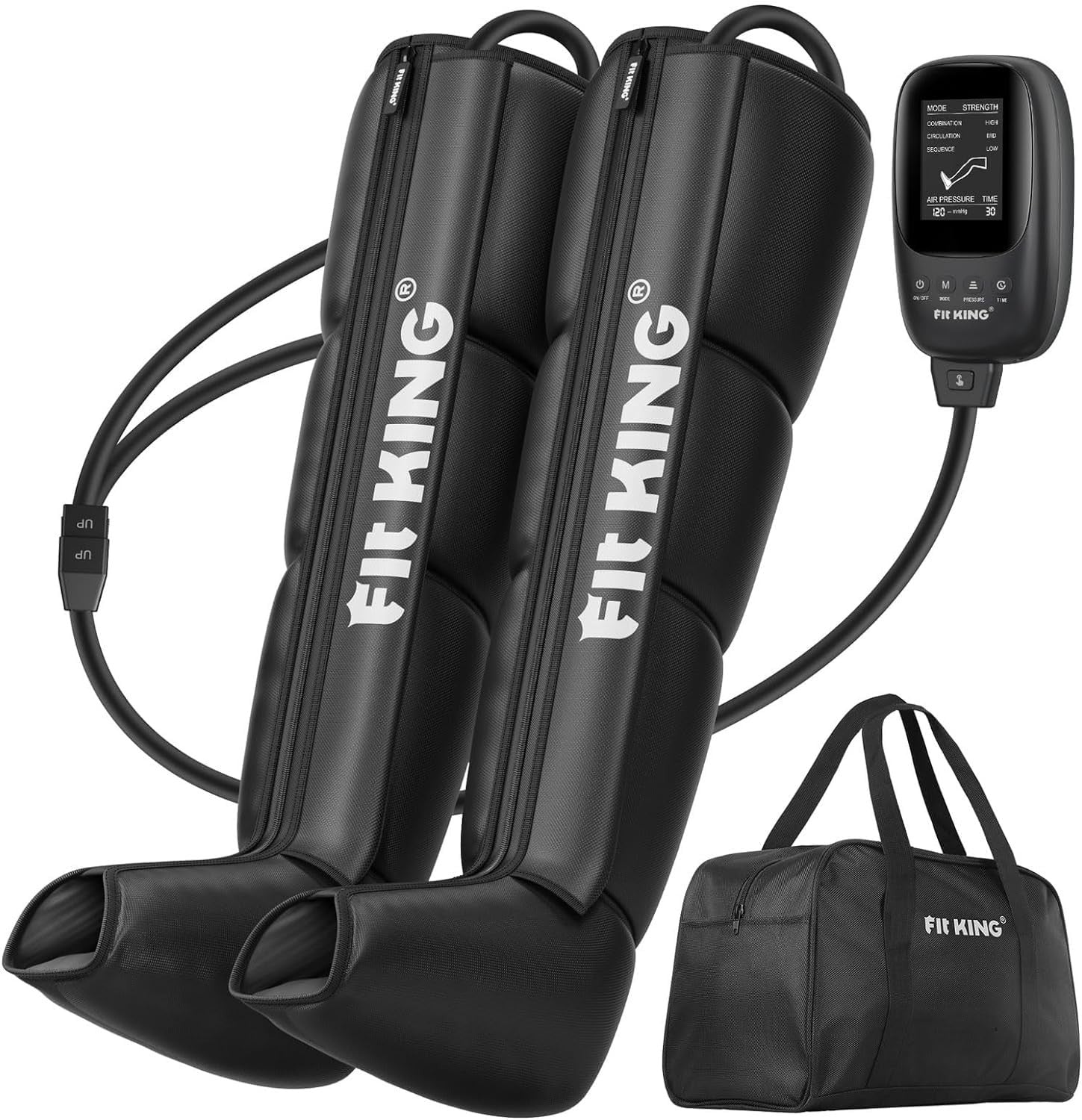 Leg Compression Massager Large Calf Thigh Recovery Boots Pain Relief Therapy