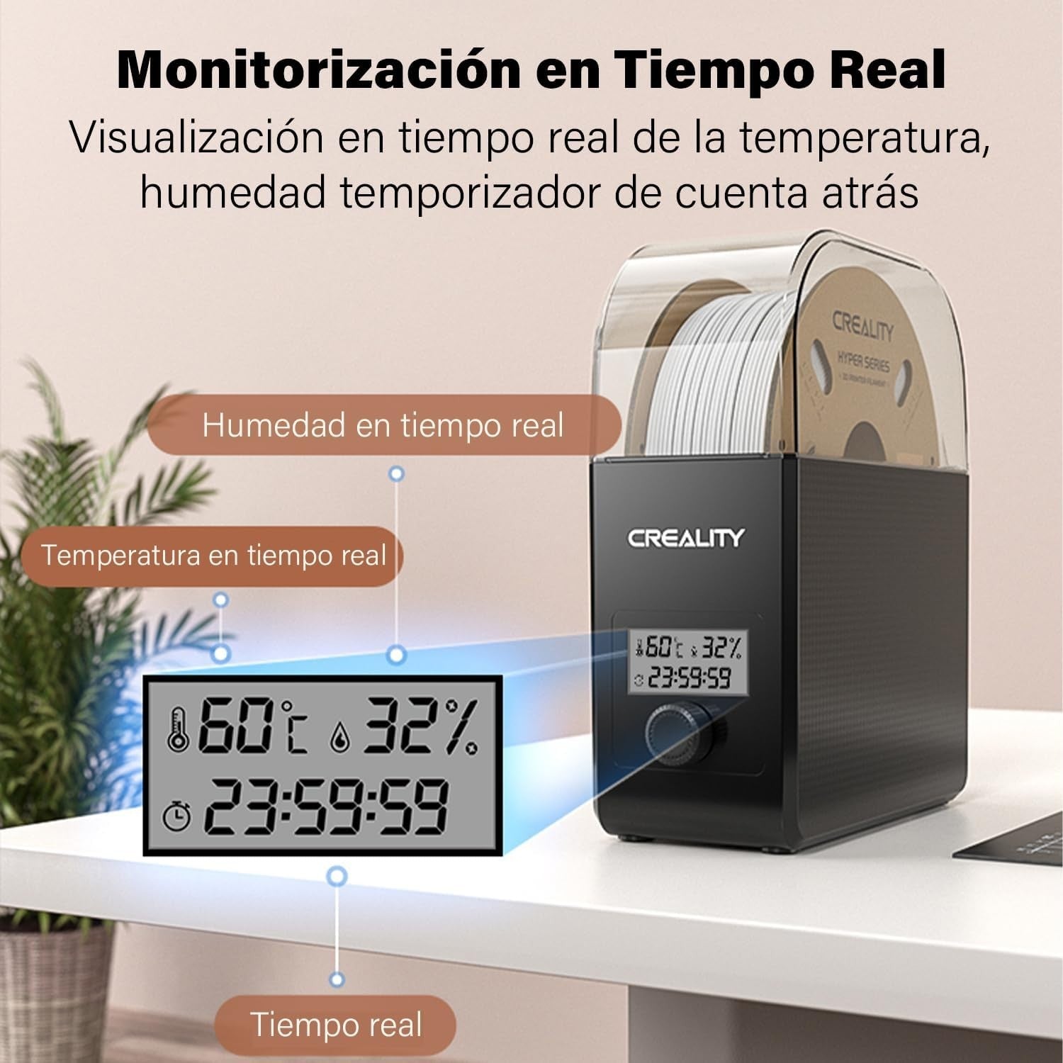 Filament Dryer Box with Fan 360° Heating Keep Filament Dry