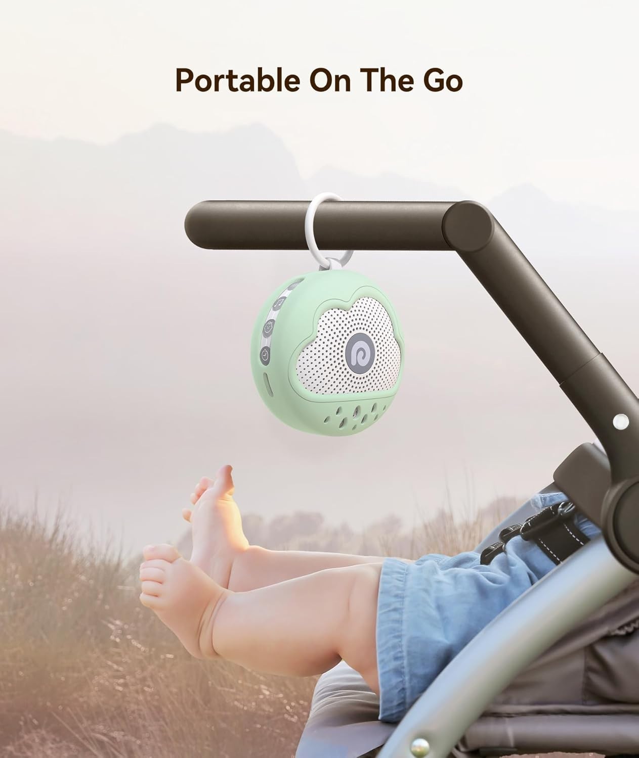 Portable Baby White Noise Machine Silicone BPA-Free 21 Sounds Sleep Aid
