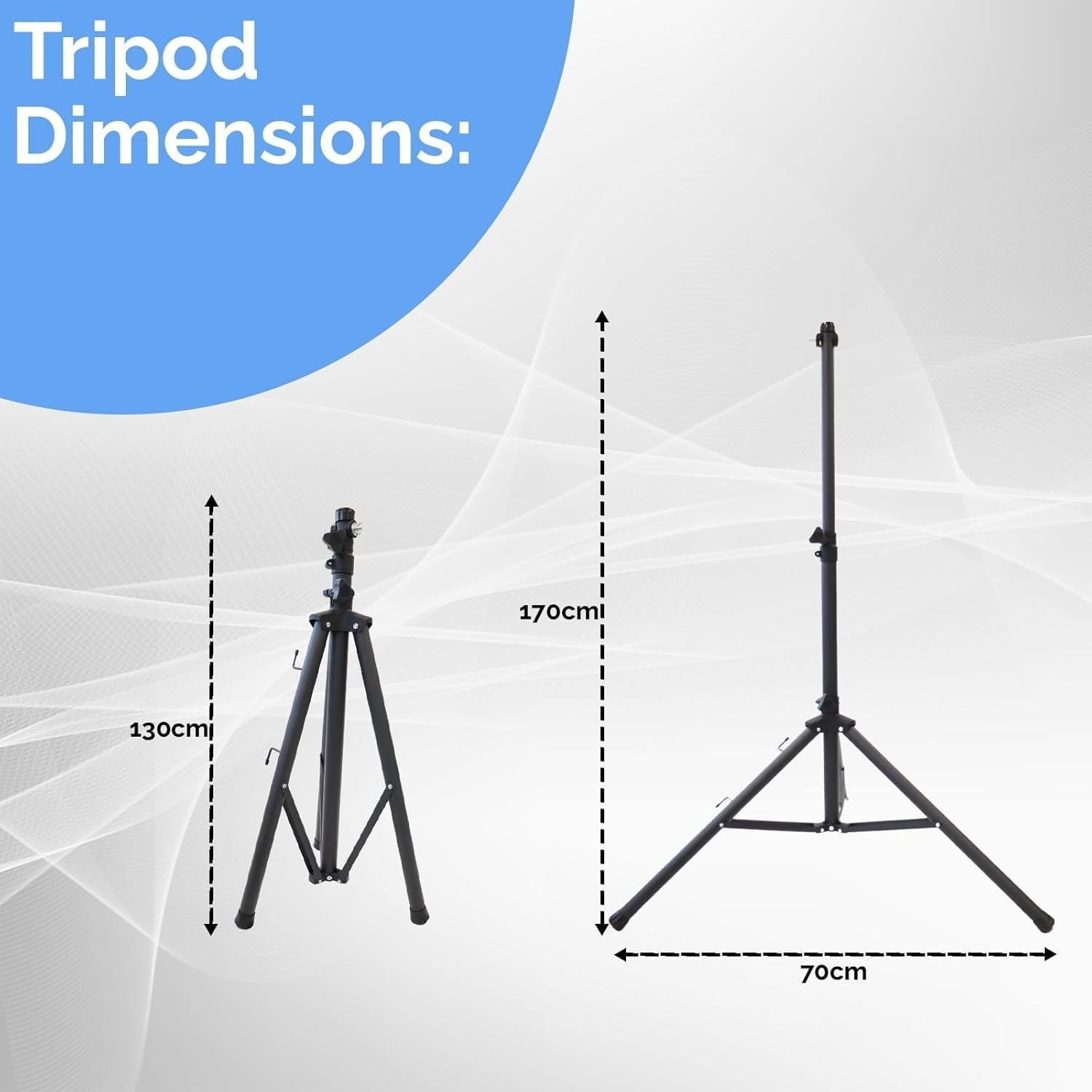 2000W Infrared Patio Heater with Tripod | 9 Heat Levels, Remote, Timer, IP65