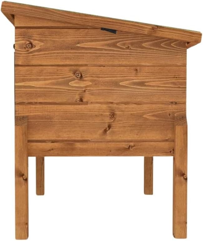 Self-Heating Outdoor Cat Kennel | Pine Wood, Ventilated, Ready to Use