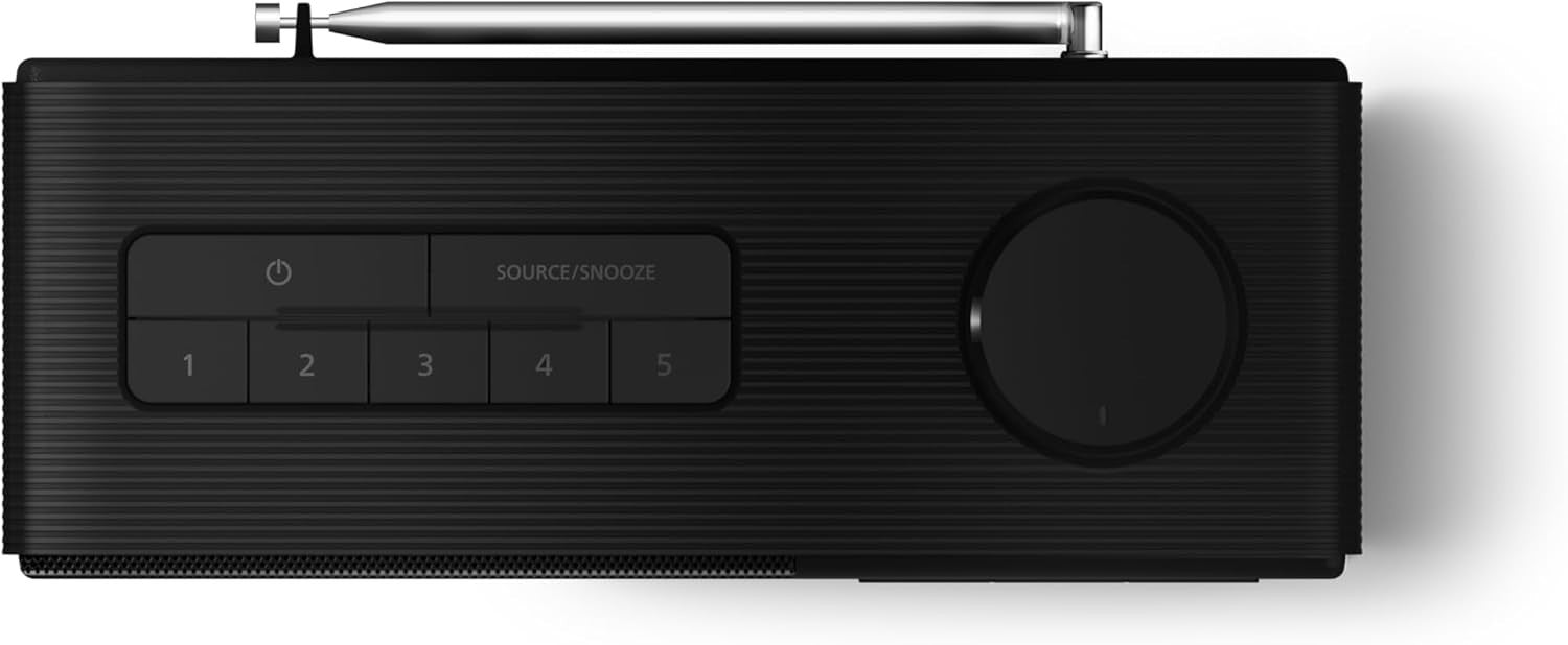 Splashproof DAB/FM Bluetooth Clock Radio USB-C Rechargeable