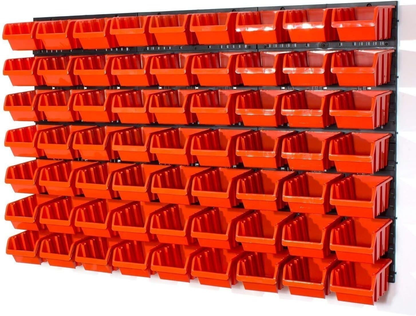 Wall Mounted Tool Peg Board Garage Storage Bins Workshop Organizer