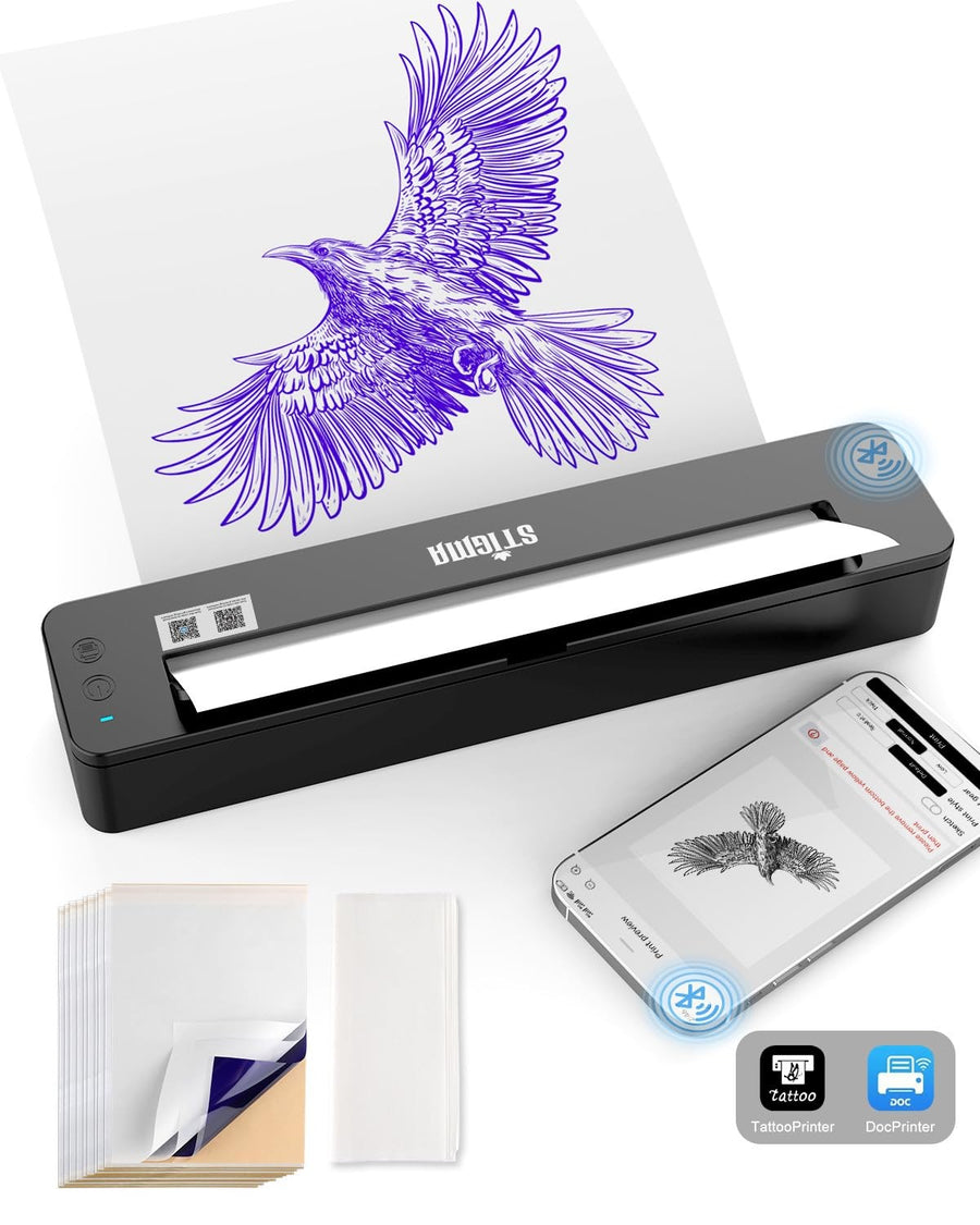 Tattoo Stencil Printer A4 Wireless Thermal Copier Transfer Machine Kit