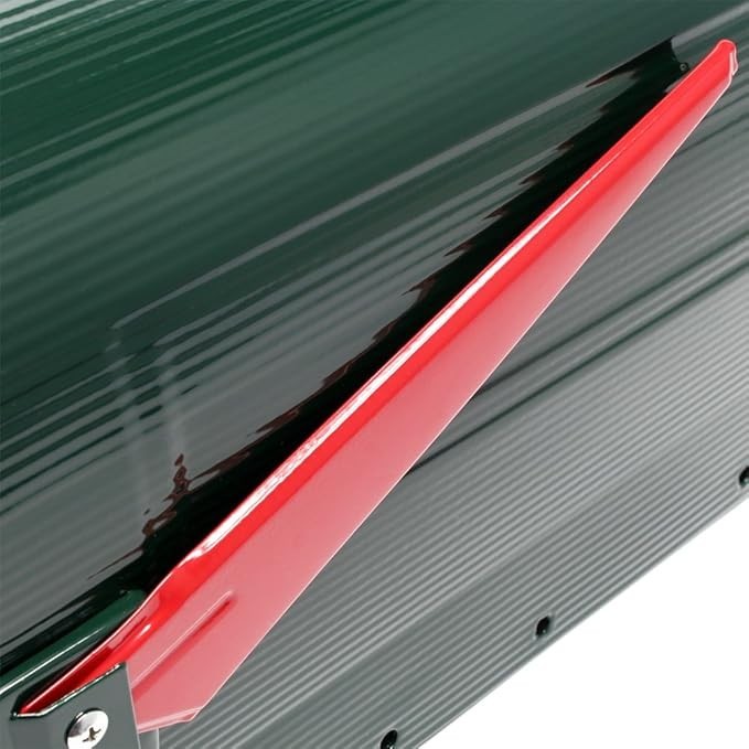 Lockable Green Post Box with Stand – Weatherproof Steel Mailbox for Garden