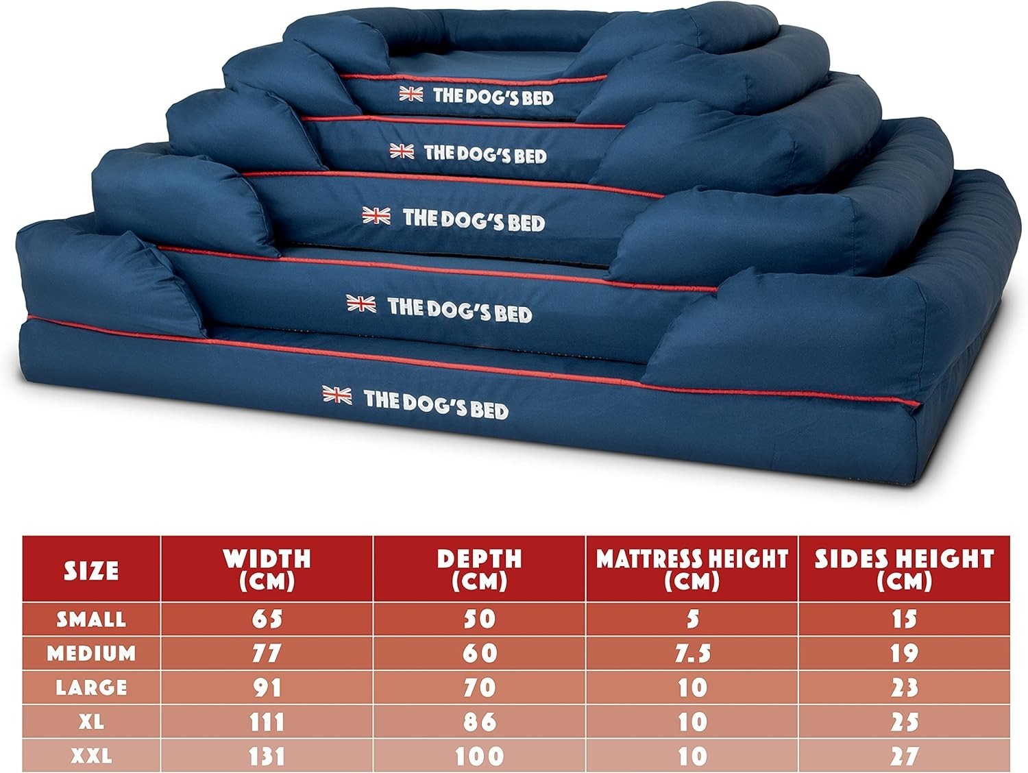Orthopedic Memory Foam Dog Bed Large Washable 91x70cm