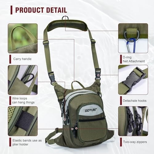 12ft Tenkara Fly Fishing Rod Kit Carbon Fibre Cork Handle Chest Pack