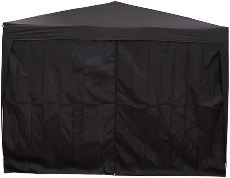 3x3m Black Pop Up Gazebo Waterproof Garden Marquee Tent with Sides & Carry Bag