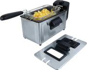 3L Deep Fat Fryer 1800W Stainless Steel Chip Fryer Viewing Window