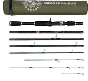 Compact Travel Fishing Rod Combo – 3 Tips, Spinning & Baitcast, Portable