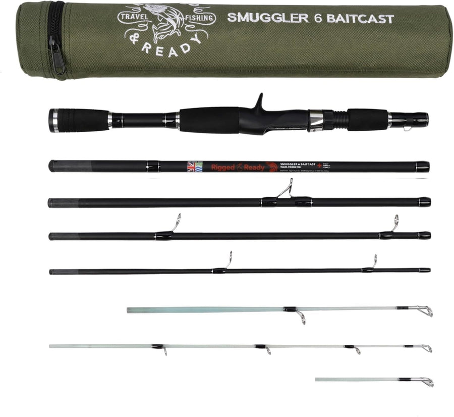 Compact Travel Fishing Rod Combo – 3 Tips, Spinning & Baitcast, Portable