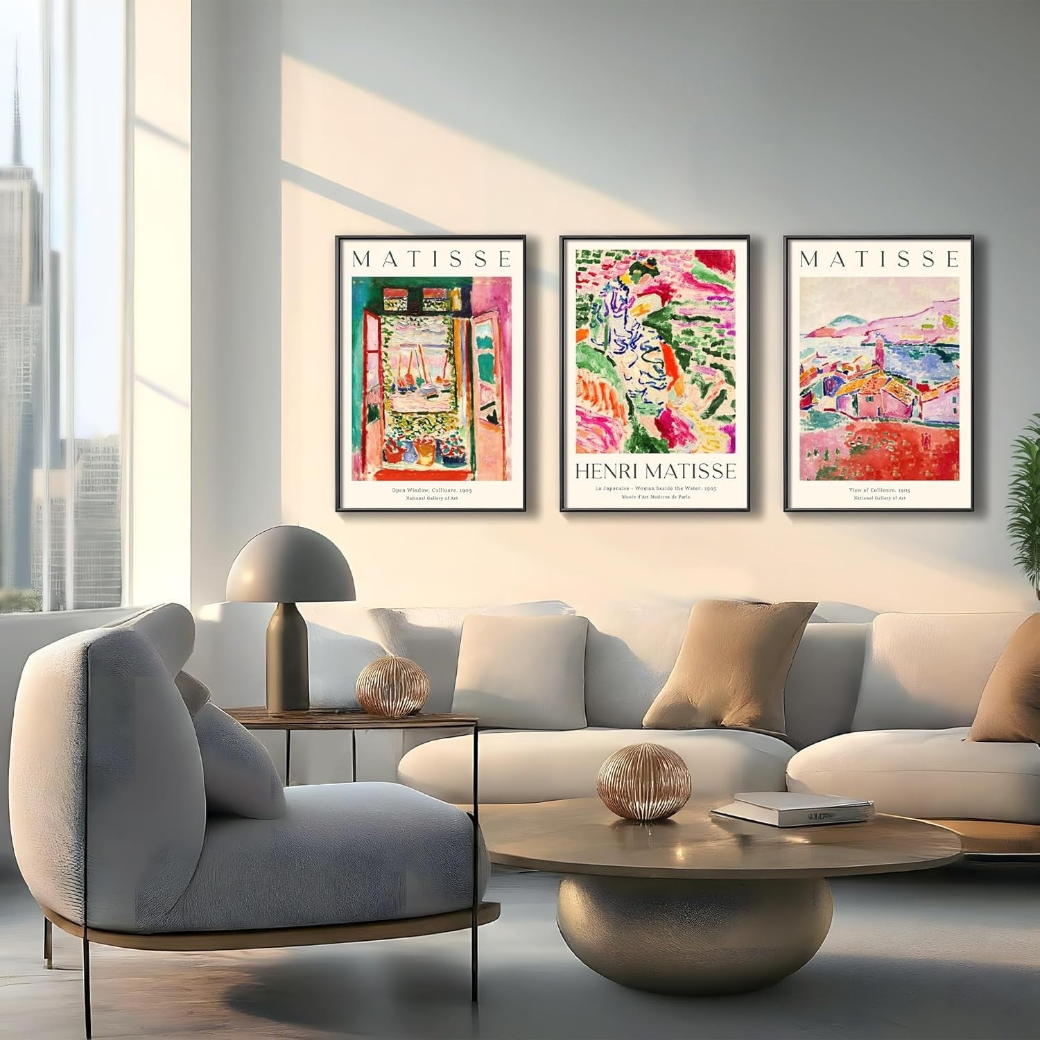 Matisse Inspired Art Prints Set of 3 A2 42x59.4cm