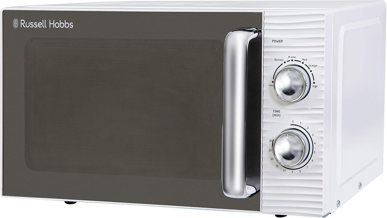 White 17L Manual Microwave Compact 700W Everyday Cooking