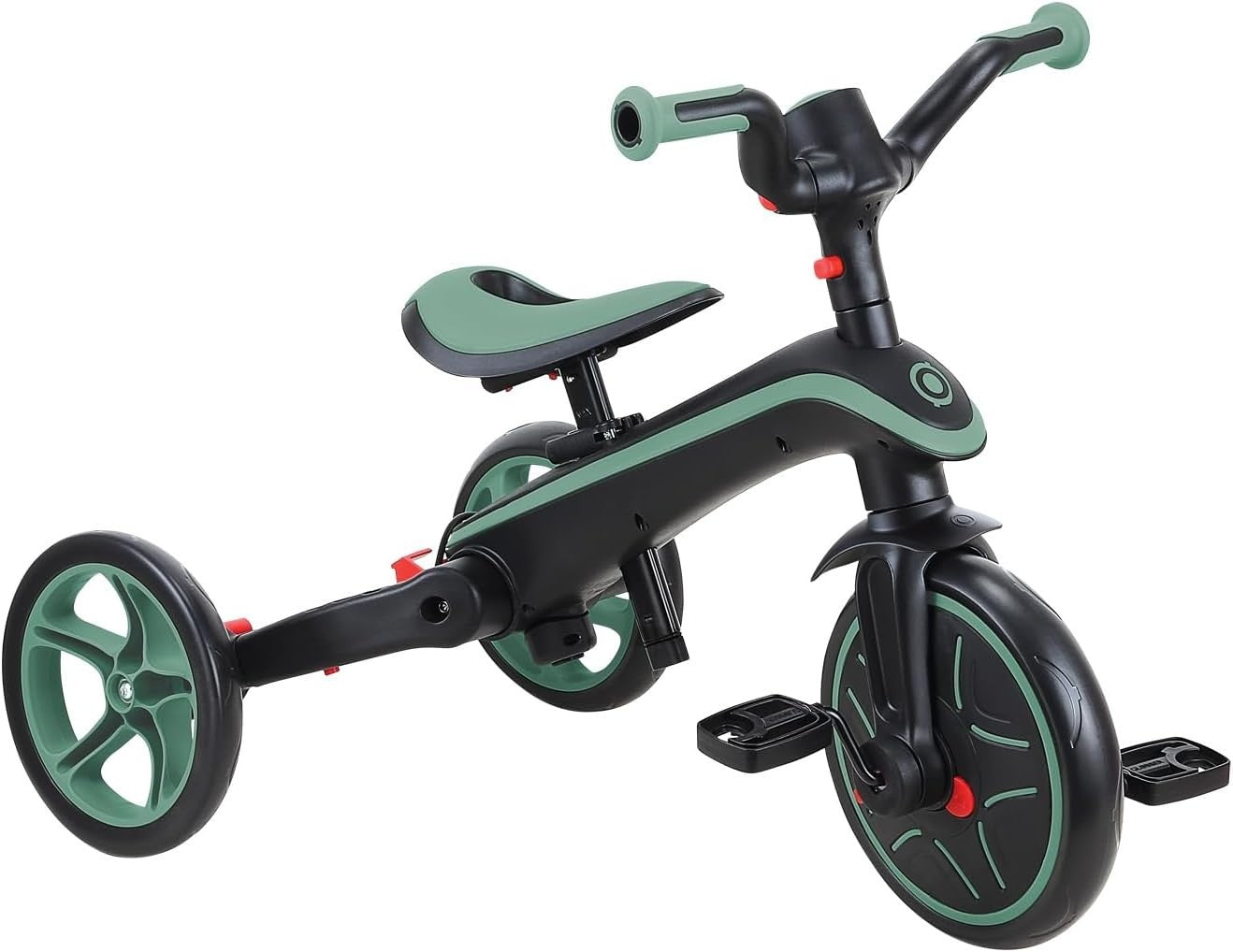 4 in 1 Foldable Trike Balance Bike Kids Ride On Canopy 10M-5Y Olive