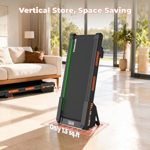 Under Desk Walking Treadmill 3HP Auto Incline Full Deck Home Office