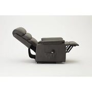 Electric Riser Recliner Chair Lift Tilt Armchair Dark Grey Air Leather