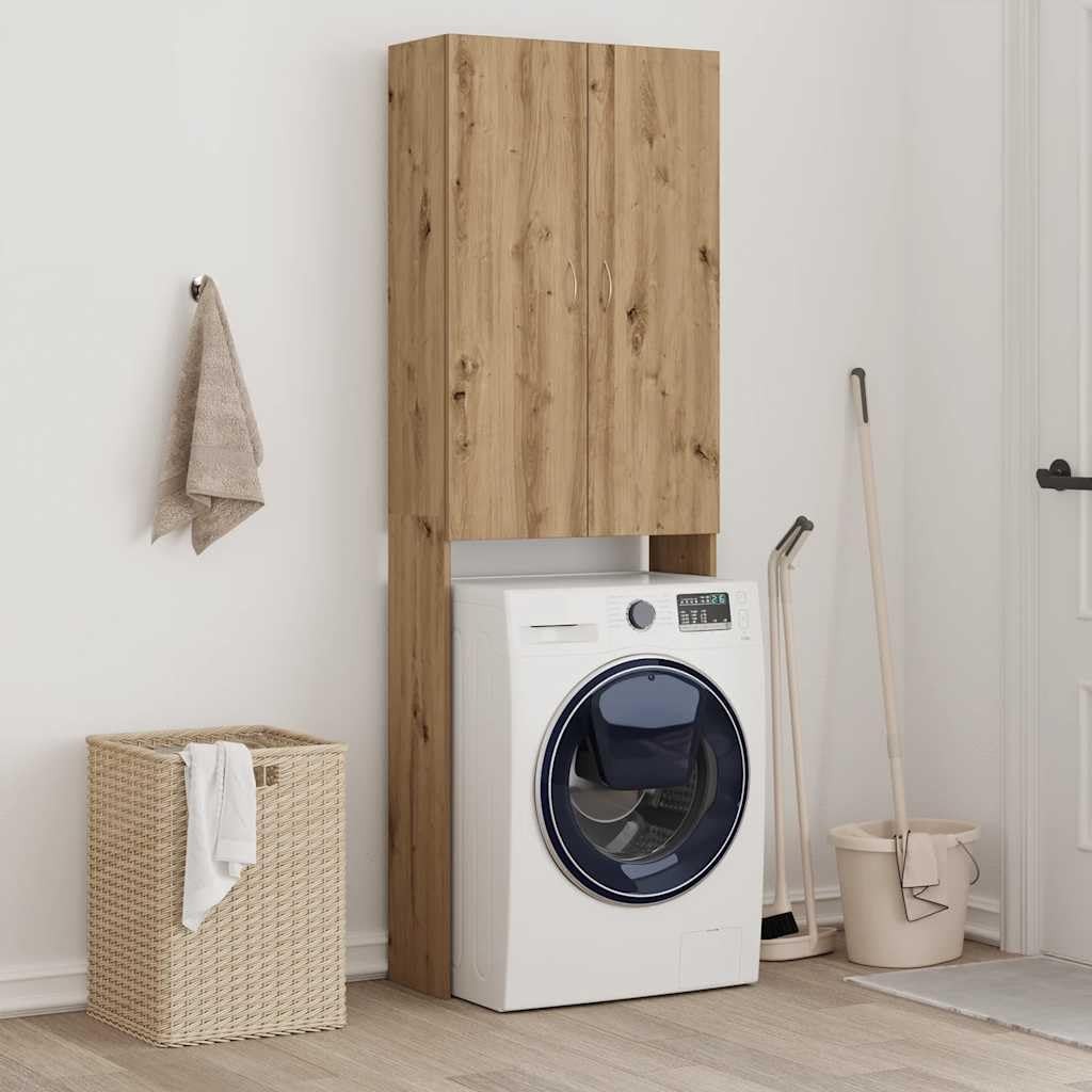 Washing Machine Storage Cabinet Tall Laundry Bathroom Cupboard Over Appliance