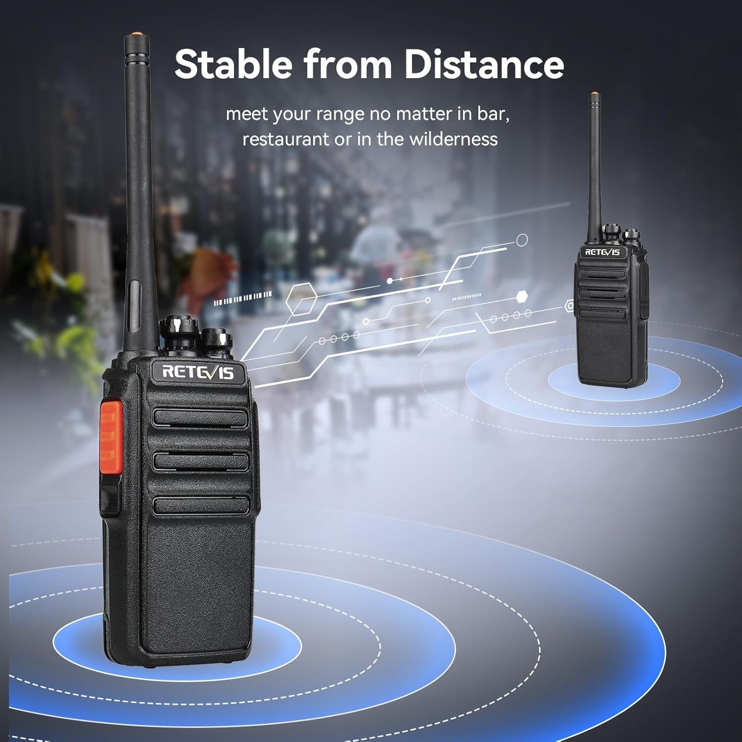 Professional Walkie Talkies 10 Pack Long Range PMR446 2 Way Radio Set