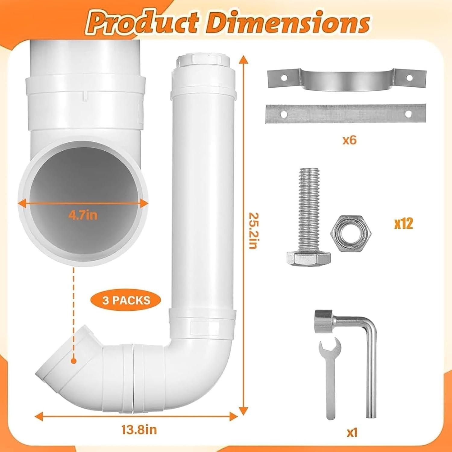 3 Pack Automatic Chicken Feeder PVC No Waste Wall Mount