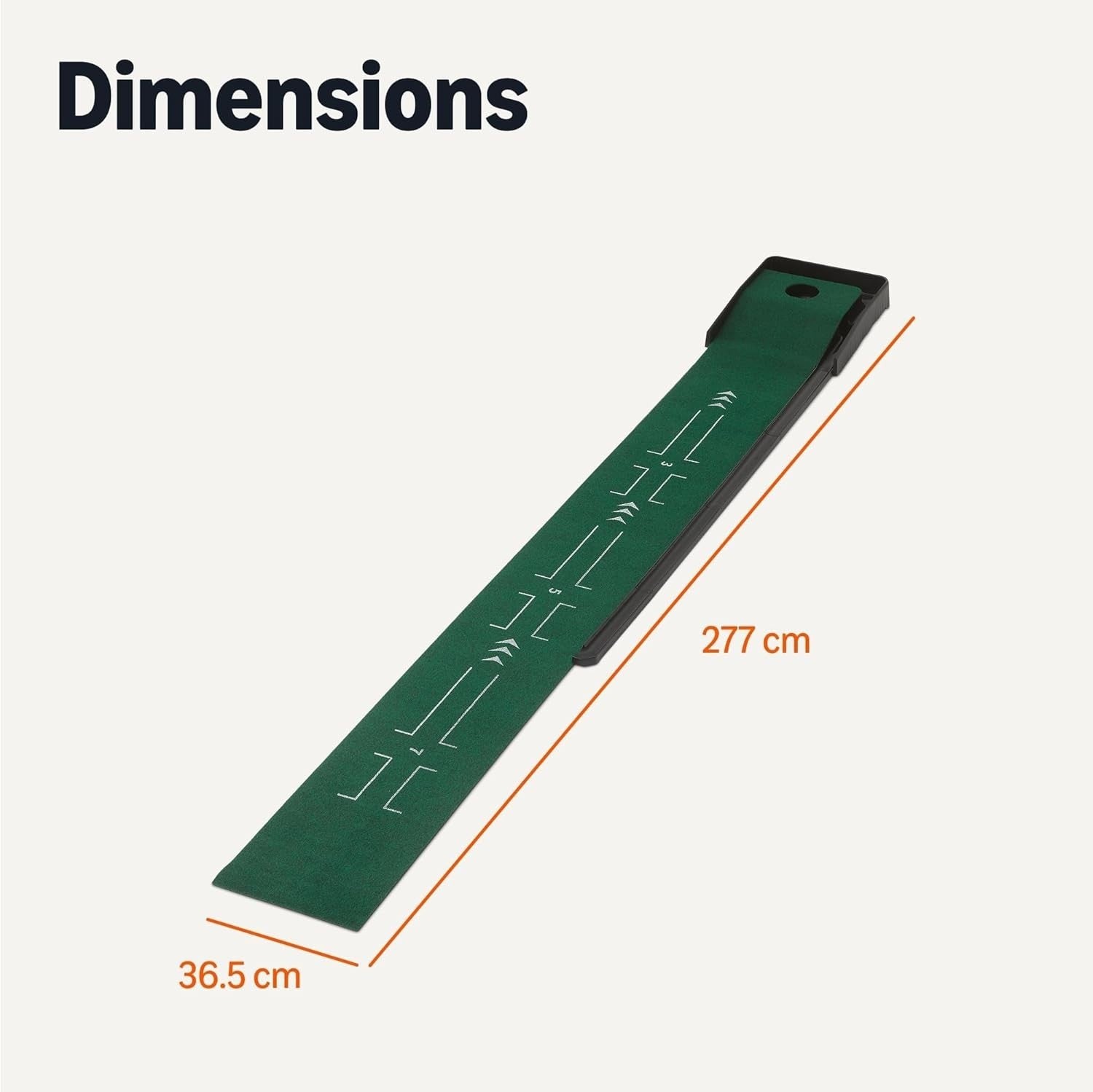 Automatic Ball Return Putting Mat Golf Training Alignment Indoor Green