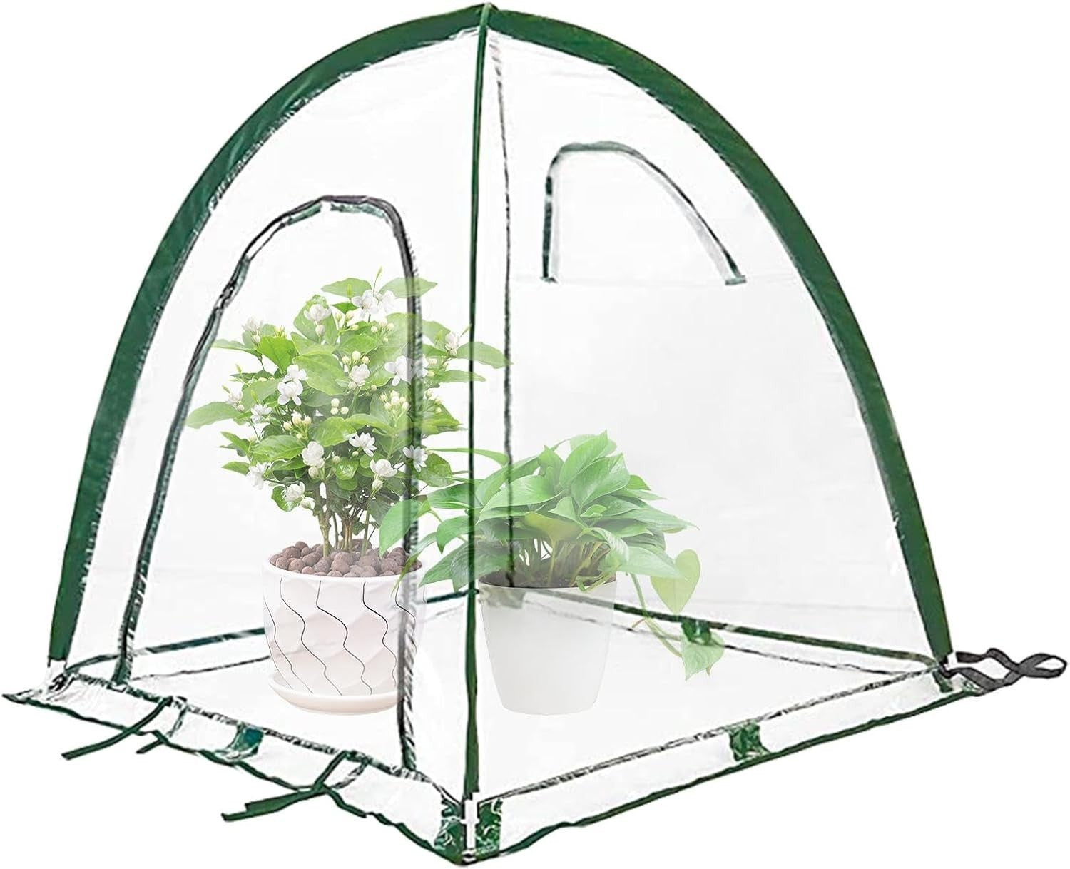 Portable PVC Pop-Up Greenhouse Tent Cold Frost Plant Protector 43x43x41cm