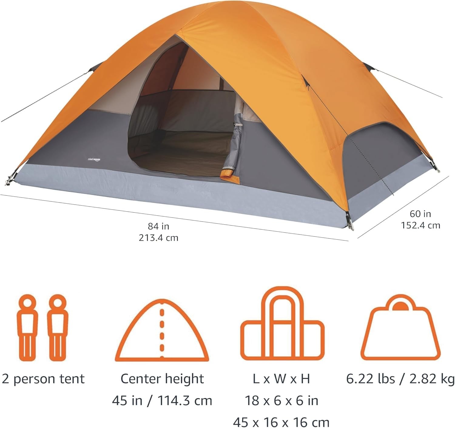 2 Person Dome Camping Tent Waterproof 3 Season Easy Setup