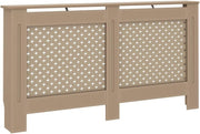 Modern Radiator Cover Cabinet 152x19x81cm MDF Wooden Heater Enclosure Brown