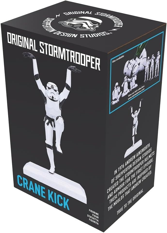 Crane Kick Stormtrooper Figurine Resin Statue 28cm Martial Arts Decor Gift