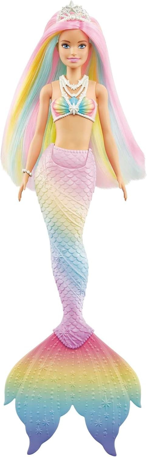 Rainbow Mermaid Doll Water Color Change Hair Tail Bath Toy