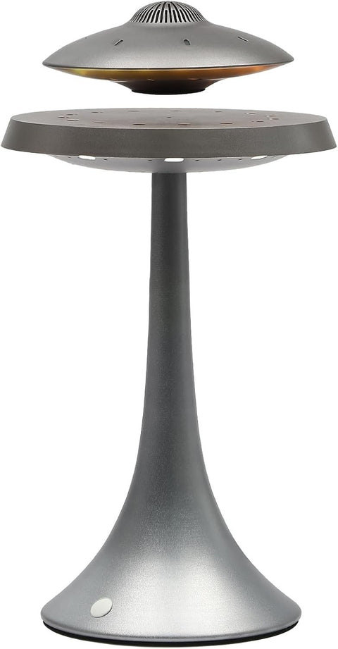 Magnetic Levitating Bluetooth Speaker Grey, Floating LED UFO 5W Stereo