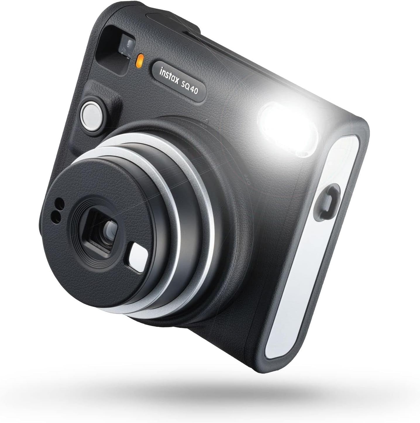 Square Instant Camera Selfie Mirror Auto Exposure Black Camera