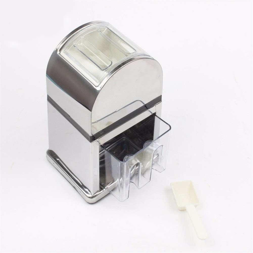 Manual Ice Crusher Snow Cone Maker Stainless Steel Hand Crank Shaver