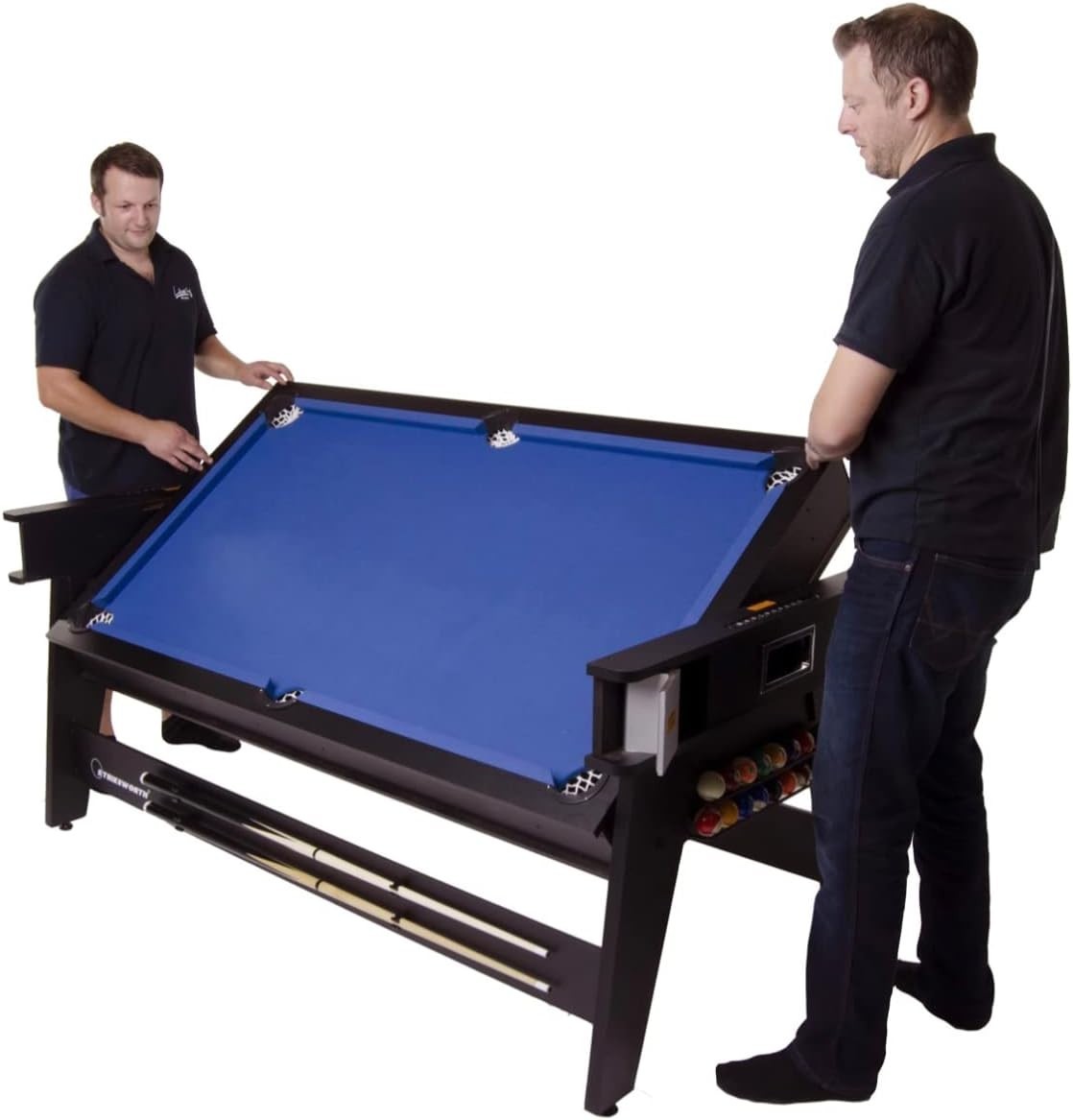 6ft 3 in 1 Rotating Pool Air Hockey Table Tennis Game Table