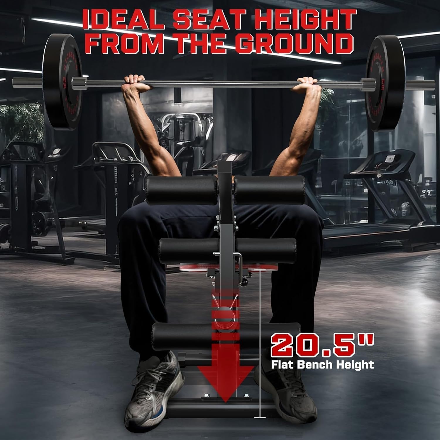 All-In-One Adjustable Workout Bench 800lb Incline Decline Home Gym