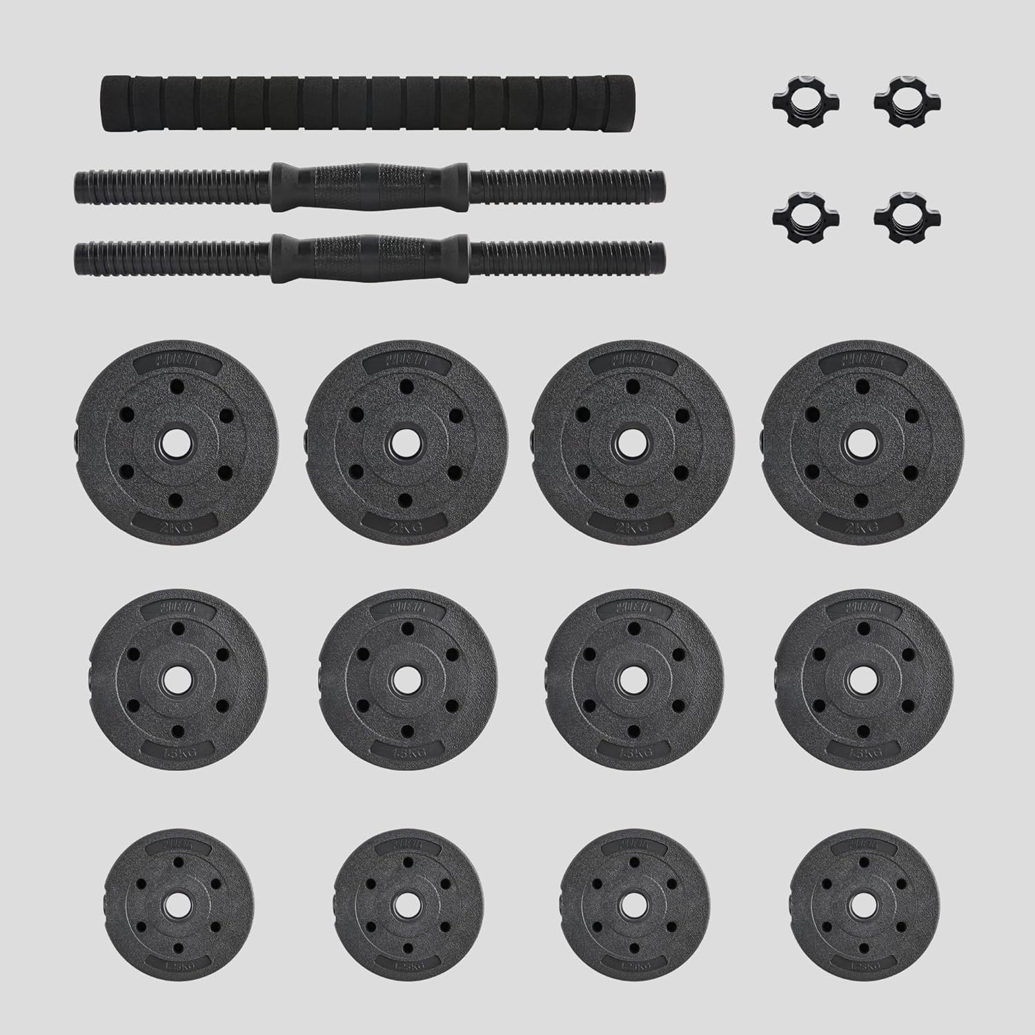 20kg Adjustable Dumbbell Barbell Set Spinlock Space Saving Home Gym