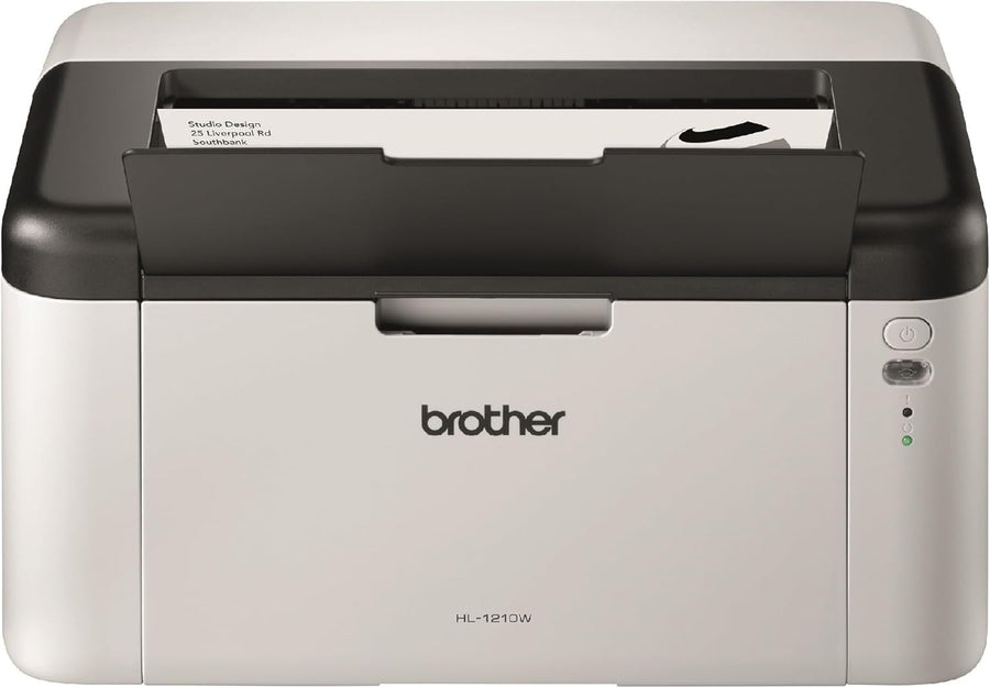 Wireless Mono Laser Printer Compact A4 Home & Office Printer White
